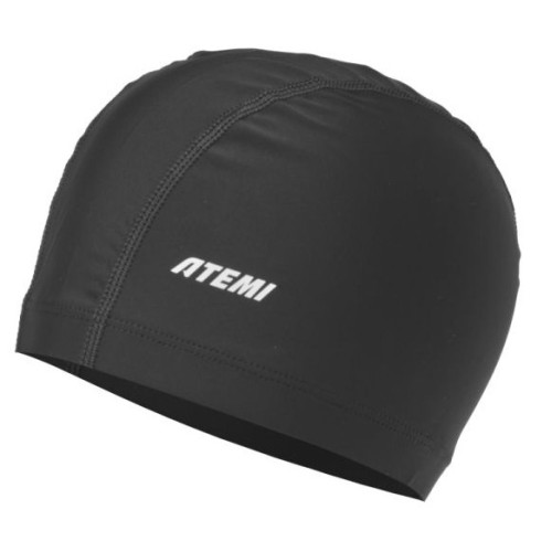 Шапочка для плавания ATEMI Light lycra cap Deep black лайкра, черный