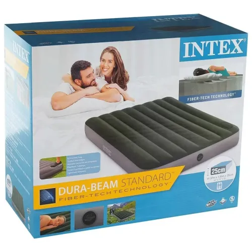 Матрац INTEX 64762 DOWNY BED (fiber-tech) 137x191x25см