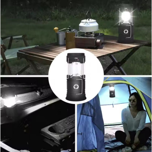 Фонарь МАСТЕР К  аккумуляторный, 1800 мАч, 7 LED, солнечная батарея, черный (1268444)
