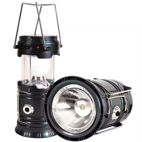 Фонарь МАСТЕР К  аккумуляторный, 1800 мАч, 7 LED, солнечная батарея, черный (1268444)