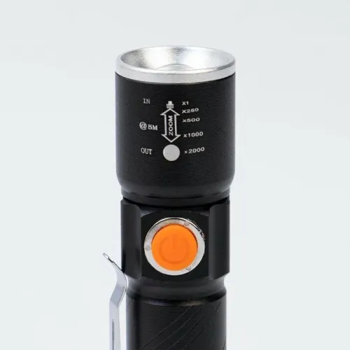 Фонарь SIMA светодиодный,  3 Вт, 1200 мАч, XPE, USB, zoom, (9321840)