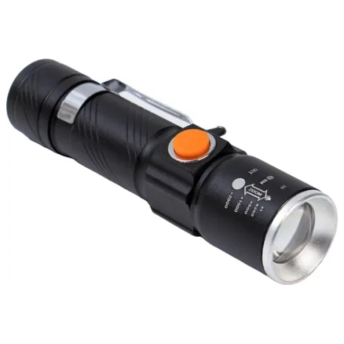 Фонарь SIMA светодиодный,  3 Вт, 1200 мАч, XPE, USB, zoom, (9321840)