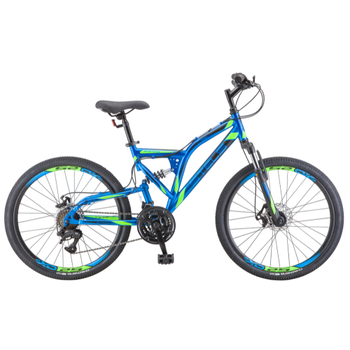 Велосипед STELS 24" Mustang (18 ск., рама:16", сталь) Синий/Черный