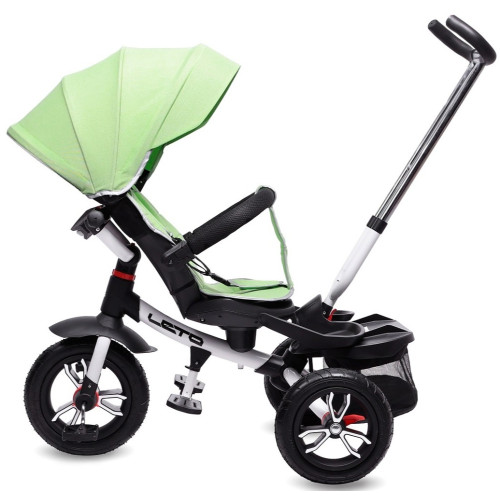 Велосипед 3-х кол. LETO, 12/10 PU, сидение 360, зеленый