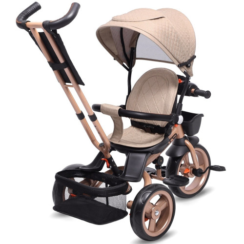 Велосипед 3-х кол. LETO, 12/10 PU, сидение 360, бежевый