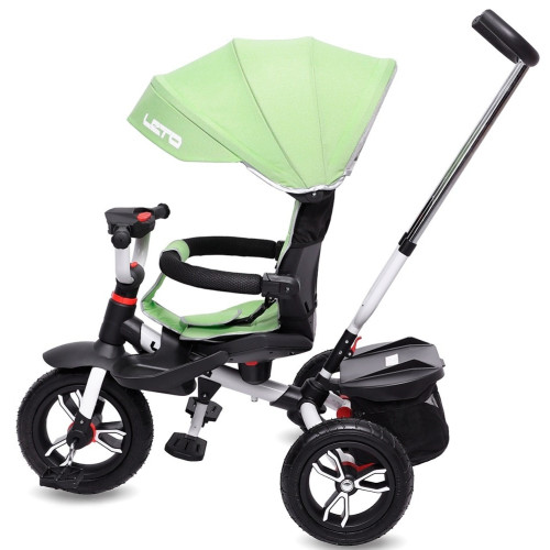 Велосипед 3-х кол. LETO, 12/10 PU, сидение 360, зеленый