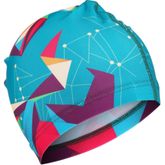 Шапочка для плавания ONLYTOP Swim, тканевая, обхват 54-60см (2388951)