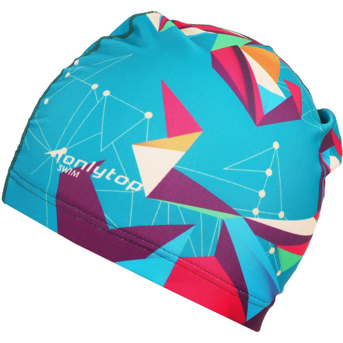 Шапочка для плавания ONLYTOP Swim, тканевая, обхват 54-60см (2388951)
