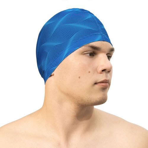 Шапочка для плавания ONLYTOP Swim, тканевая, обхват 54-60см (2388965)