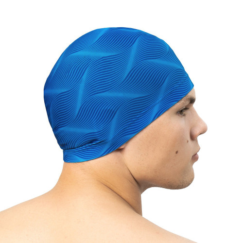Шапочка для плавания ONLYTOP Swim, тканевая, обхват 54-60см (2388965)