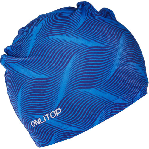 Шапочка для плавания ONLYTOP Swim, тканевая, обхват 54-60см (2388965)
