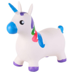 Надувная игрушка-попрыгун Единорог h=50 cм, 1300 г, цвет белый (4135196)