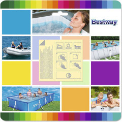 Ремкомплект для бассейнов BEST WAY 62091 самоклейки водостойкий
