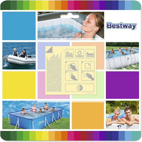 Ремкомплект для бассейнов BEST WAY 62091 самоклейки водостойкий
