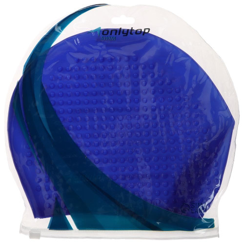 Шапочка для плавания ONLYTOP Swim, для длинных волос, силикон, обхват 54-60см (4597295)