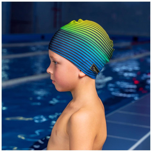 Шапочка для плавания ONLYTOP Swim, тканевая, обхват 46-52см (4162739)