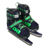 Коньки раздвижные BLACK AQUA AS-408 р.39-42 (синий/зеленый)