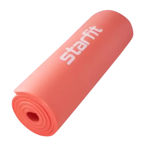 Коврик для йоги и фитнеса STARFIT FM-301 NBR (183х61х1,5 см) коралловый
