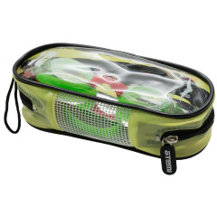 Очки для плавания ATEMI M304  дет., силикон (зел/крас)