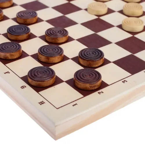 Игра настольная ШАШКИ Тронк 30х30см, с доской (4348871)