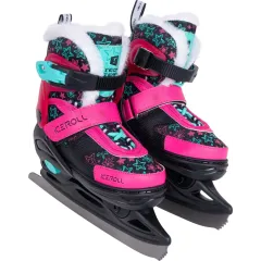 Коньки раздвижные TECH TEAM ICEROLL BLACK/PINK р.39-42