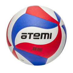 Мяч в/б ATEMI CHAMPION синт. кожа PU Soft, син/бел/красн