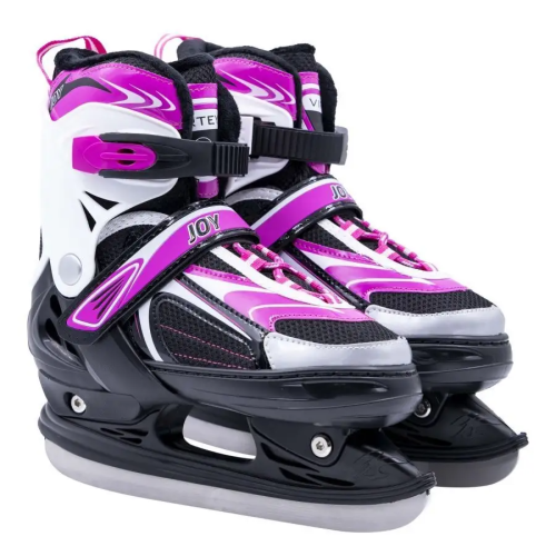 Коньки раздвижные VIRTEY JOY BW-902-2 р. 37-40. Цвет: розовый