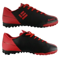Бутсы ф/б INGAME TURF BROOKLYN IG3001 черный/красный, синт.кожа, Р. 45