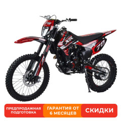 Мотоцикл Кросс Motoland XR300 LITE красный (175FMM) *4
