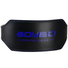 Пояс т/а BoyBo Legend BB700 черный/синий кожа 3XL