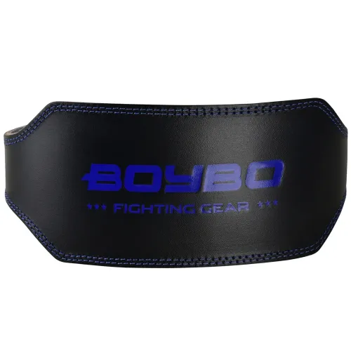 Пояс т/а BoyBo Legend BB700 черный/синий кожа 3XL