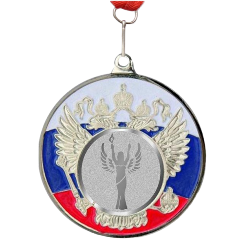 Медаль 5200-8, d - 50мм (цвет серебро). Ника