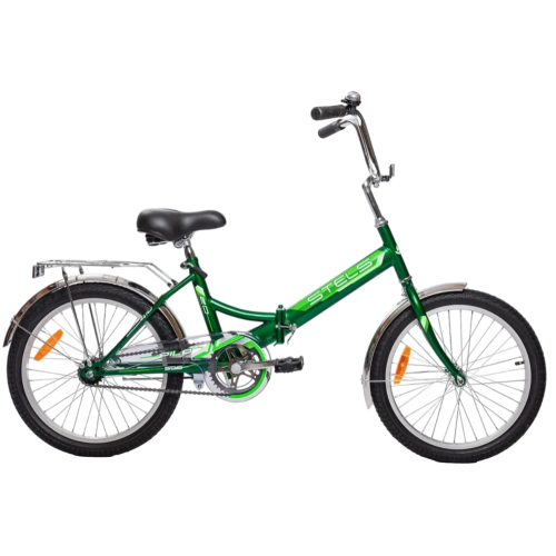 Велосипед STELS 20 Pilot 410 (1 ск., сталь, складн.) зеленый