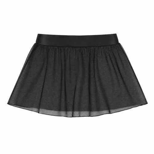 Юбка гимнастическая KORRI 12-551, 100% полиамид, сетка, цв. черный, р.26