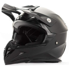 Шлем мото кроссовый HIZER 615 (L) matt black (11520)