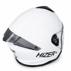 Шлем мото открытый HIZER J232 #1 (M) white (2 визора) 23575