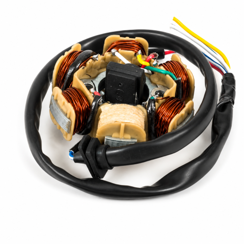 Статор генератора 4T 161QMK 200см3 (AC 6 катушек) с реверсом