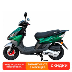 Скутер VENTO CORSA RS матовый серый/матовый зеленый (в компл. сигнализация)