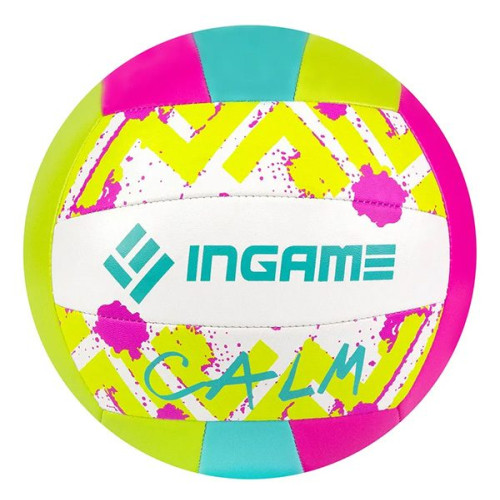 Мяч в/б INGAME CALM розово-зелёно-жёлтый