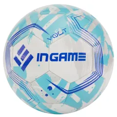 Мяч ф/б INGAME VOLT №5 , белый/голубой IFB-137