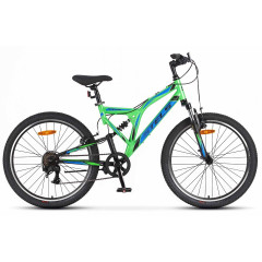 Велосипед STELS 24" Mustang (6 ск., рама: 16", сталь) Зеленый/Черный