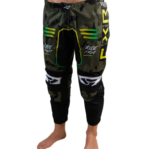 Штаны для мотокросса FXR №2 (S) black/yellow (текстиль) 23622