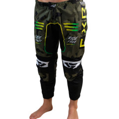 Штаны для мотокросса FXR №2 (XL) black/yellow (текстиль) 23625