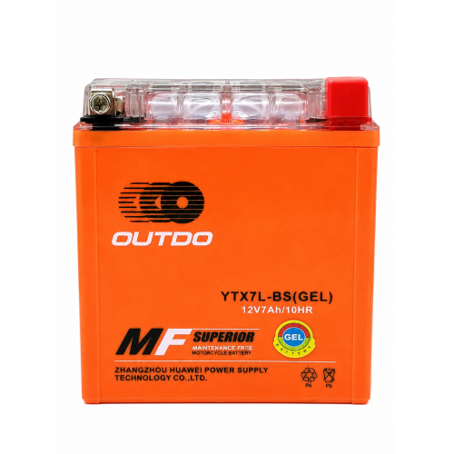Аккумулятор 12V  7А OUTDO (113х70х132) гелевый