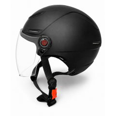 Шлем мото открытый HIZER 365 matte-black (26574)