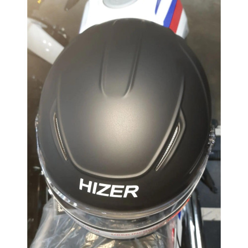 Шлем мото открытый HIZER 365 matte-black (26574)