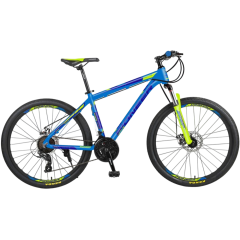 Велосипед PIONEER 27,5" ACTIVE, ал. рама 18", 21-ск, син/зел/т.син