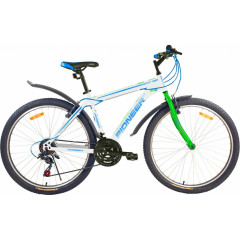 Велосипед PIONEER 29" COUNTRY, сталь, рама 18", 21-ск, бел/зел/син