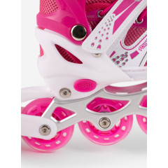 Коньки роликовые (набор) Saimaa Sparky DJS-603 р.31-34. Цвет: розовый