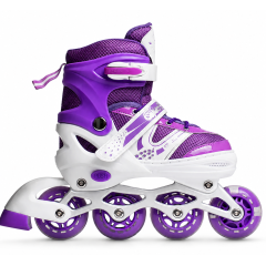 Коньки роликовые (набор) Saimaa Sparky DJS-603 р.39-42. Цвет: фиолетовый